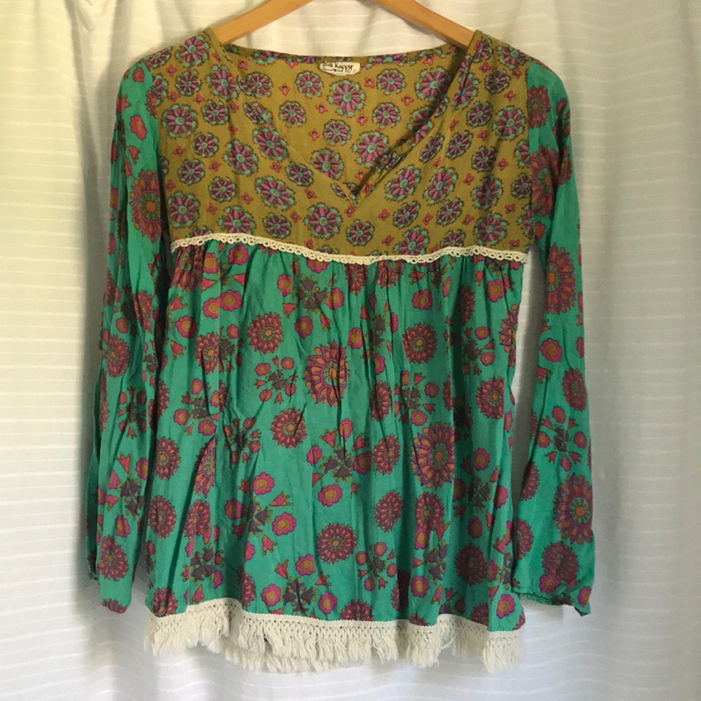 Live Happy Natural Life boho top